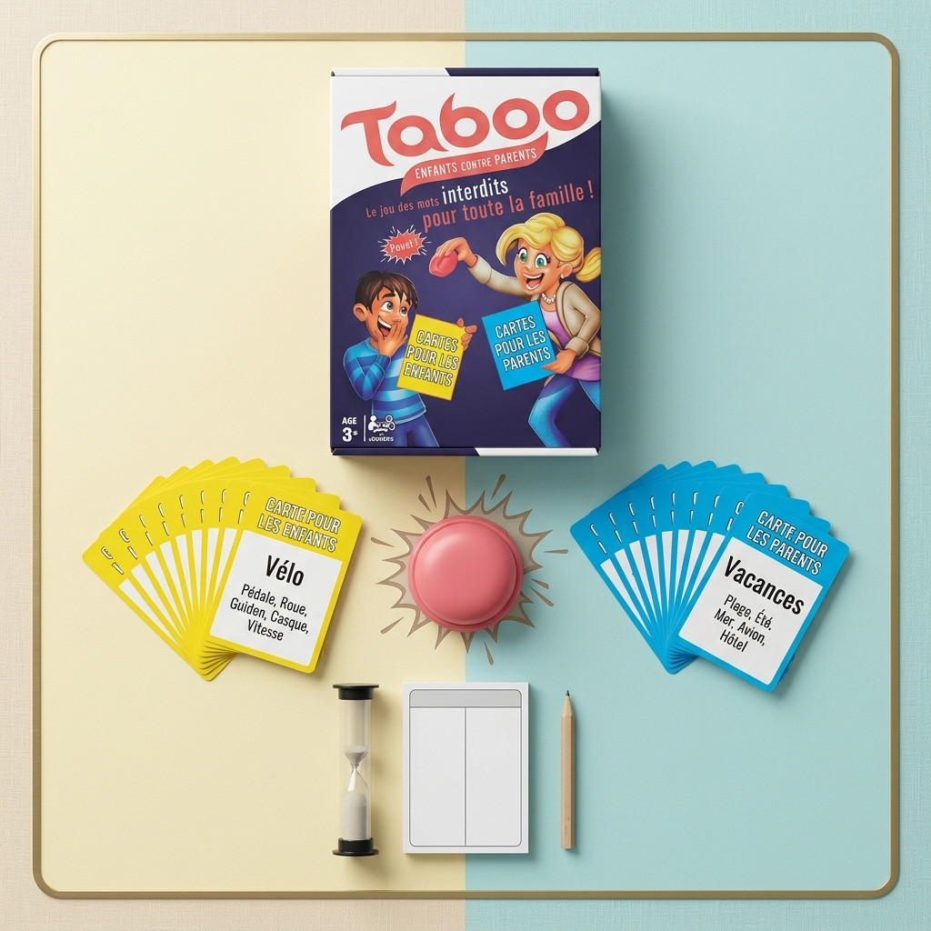 لعبة التحدي والذكاء العائلي "Taboo": نسخة الأولاد ضد الأولياء (التحدي الكبير!) - الصورة 3