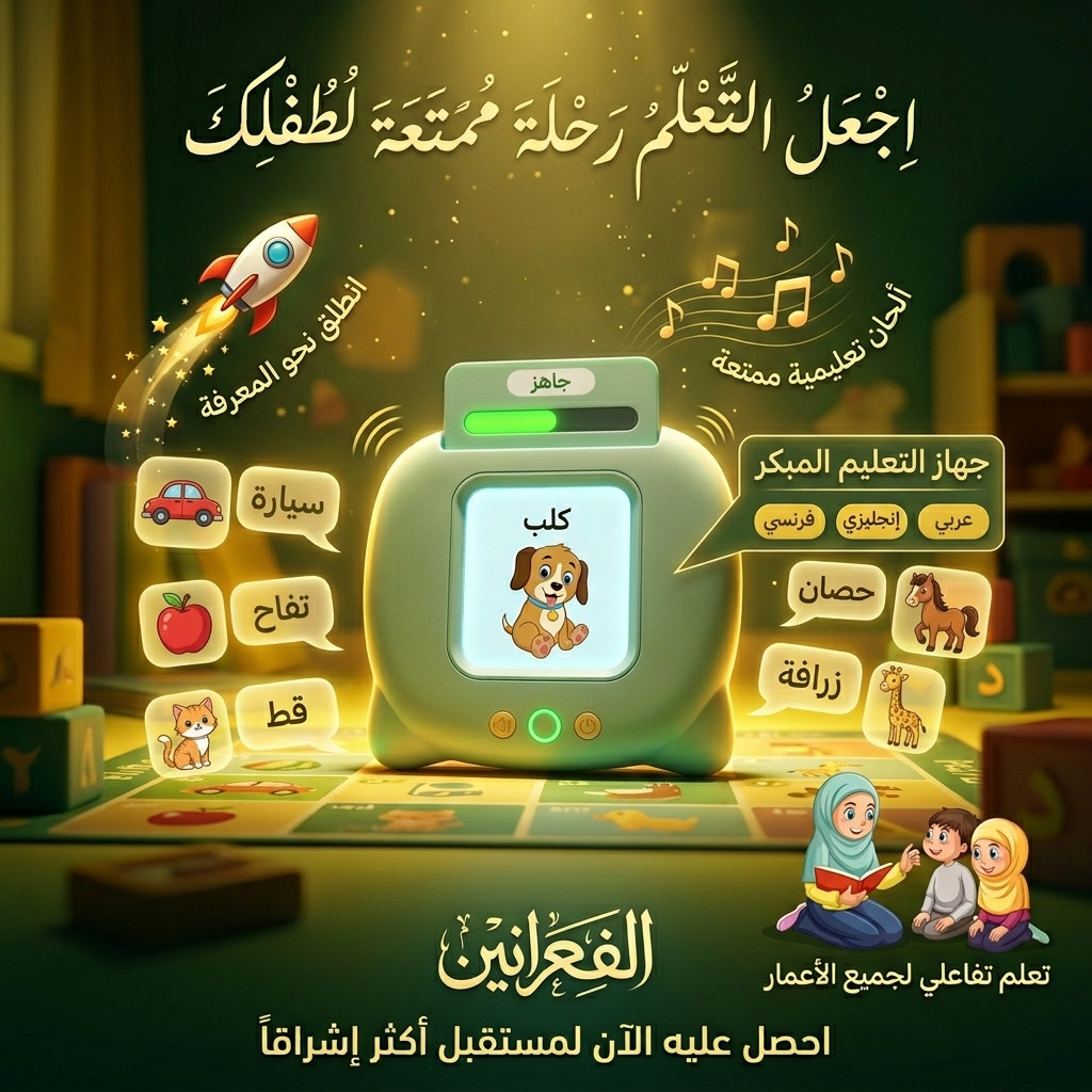 جهاز التعليم المبكر التفاعلي (ناطق بـ 3 لغات: عربي، إنجليزي، فرنسي) - الصورة 3