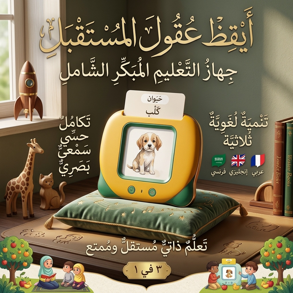 جهاز التعليم المبكر التفاعلي (ناطق بـ 3 لغات: عربي، إنجليزي، فرنسي) - الصورة 4